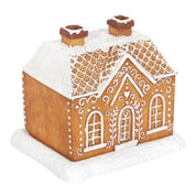 Christmas Snow Top Resin Ginger Cake Cottage Incense Burner 0
