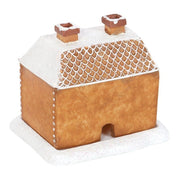 Christmas Snow Top Resin Ginger Cake Cottage Incense Burner 4