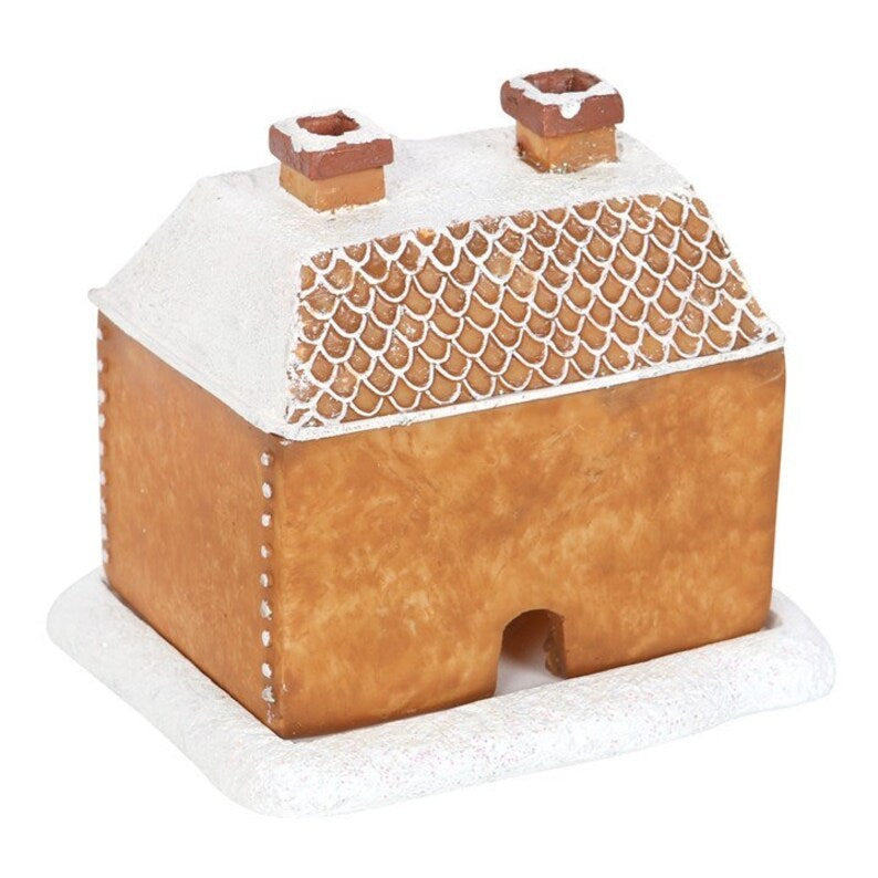 Christmas Snow Top Resin Ginger Cake Cottage Incense Burner 4