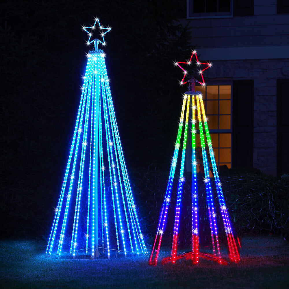 Christmas – Multicolor LED animated outdoor Christmas tree light show 5