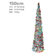 Christmas colorful, retractable, foldable Christmas tree decorations 2