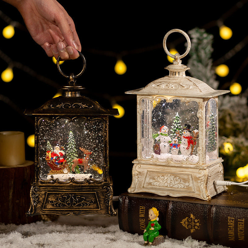 Christmas crystal ball music box decoration 1