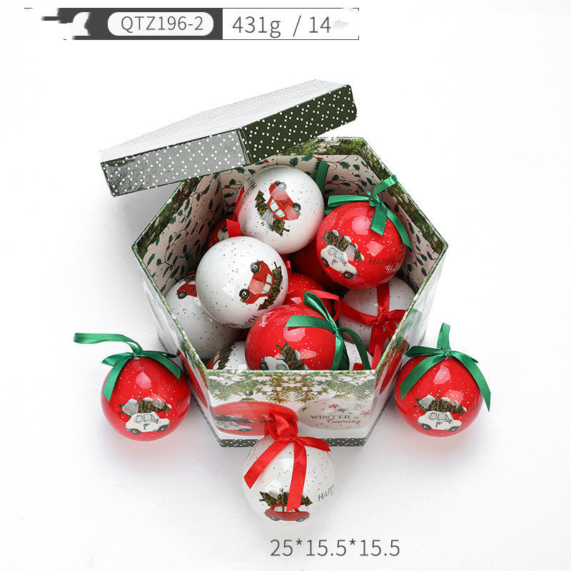 Christmas gift box with Christmas tree decoration pendant 8