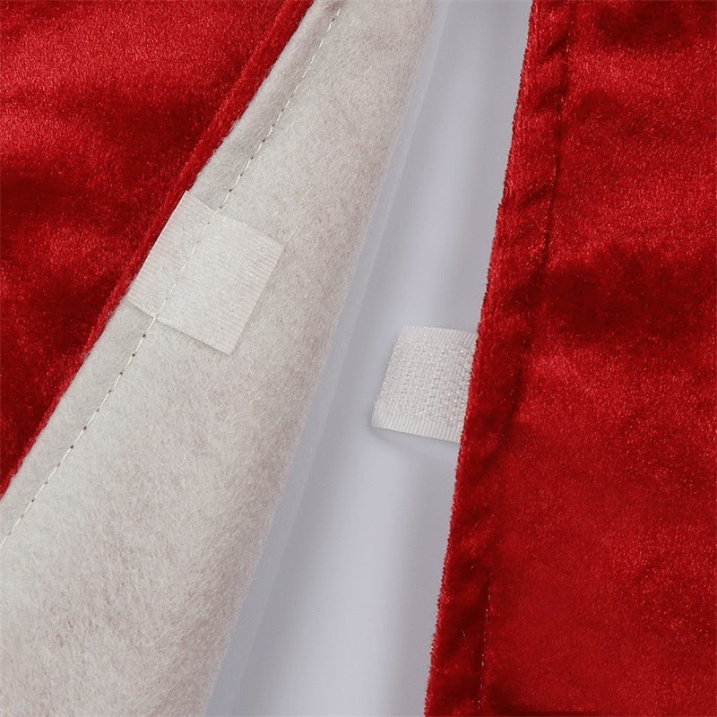 Christmas red velvet fabric snowflake tree skirt 3