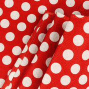Christmas red/white polka dot tree skirt 3