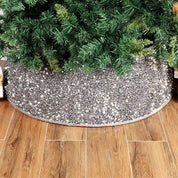 Christmas sequin decoration for Christmas tree, sequin tree skirt 1