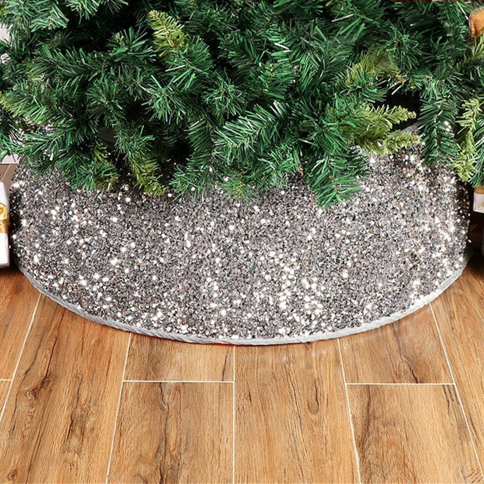 Christmas sequin decoration for Christmas tree, sequin tree skirt 1