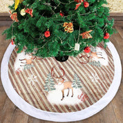 Christmas tree base decoration for Christmas tree, tree skirt, 98 cm, flannel, old man tree 1
