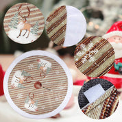 Christmas tree base decoration for Christmas tree, tree skirt, 98 cm, flannel, old man tree 4