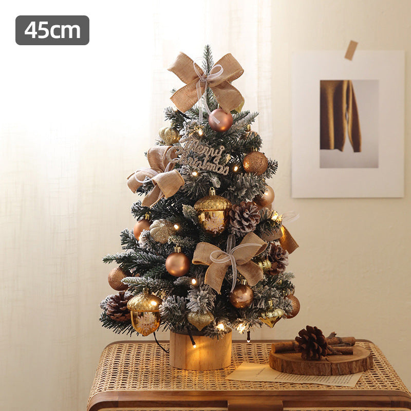 Christmas tree set for the desktop 45 cm window decoration mini ornaments 5