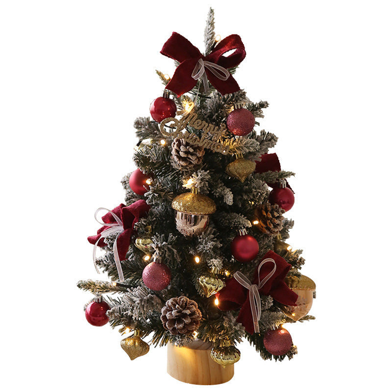 Christmas tree set for the desktop 45 cm window decoration mini ornaments 7