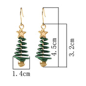 Christmas tree shaped earrings for women 1