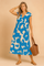 Claire | Long summer dress printed with v -no 4