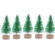 Colorful Christmas trees for your desk, set of 5 2