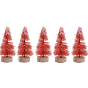 Colorful Christmas trees for your desk, set of 5 3