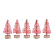 Colorful Christmas trees for your desk, set of 5 4