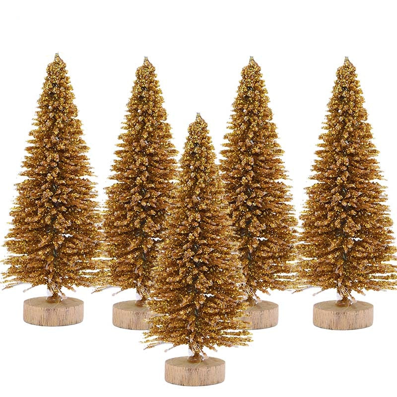 Colorful Christmas trees for your desk, set of 5 7