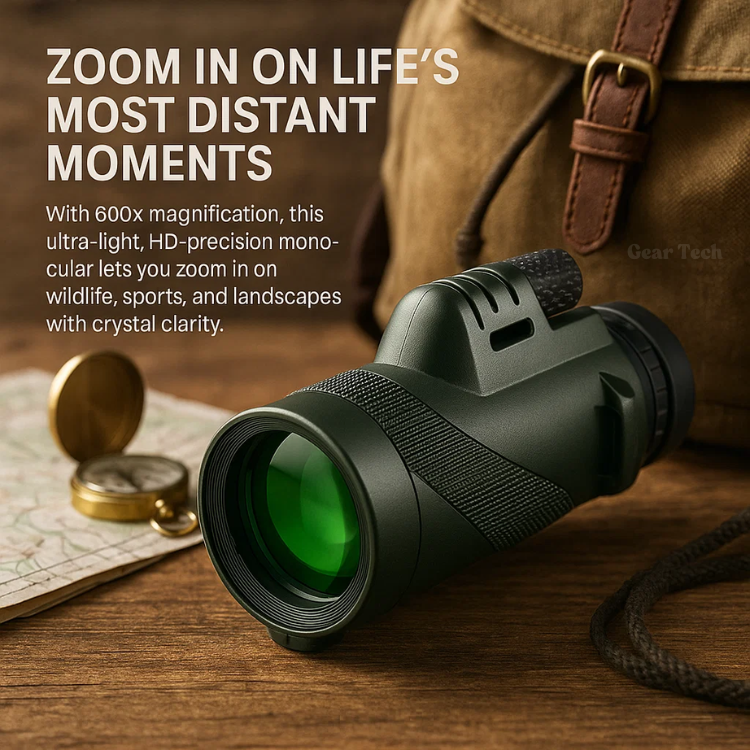 Compact monocular with 45x ultra-zoom | HD lens, lightweight and perfect for hiking, birdwatching and sporting events 6