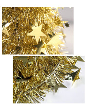 Creative Christmas tree decoration with garlands 8