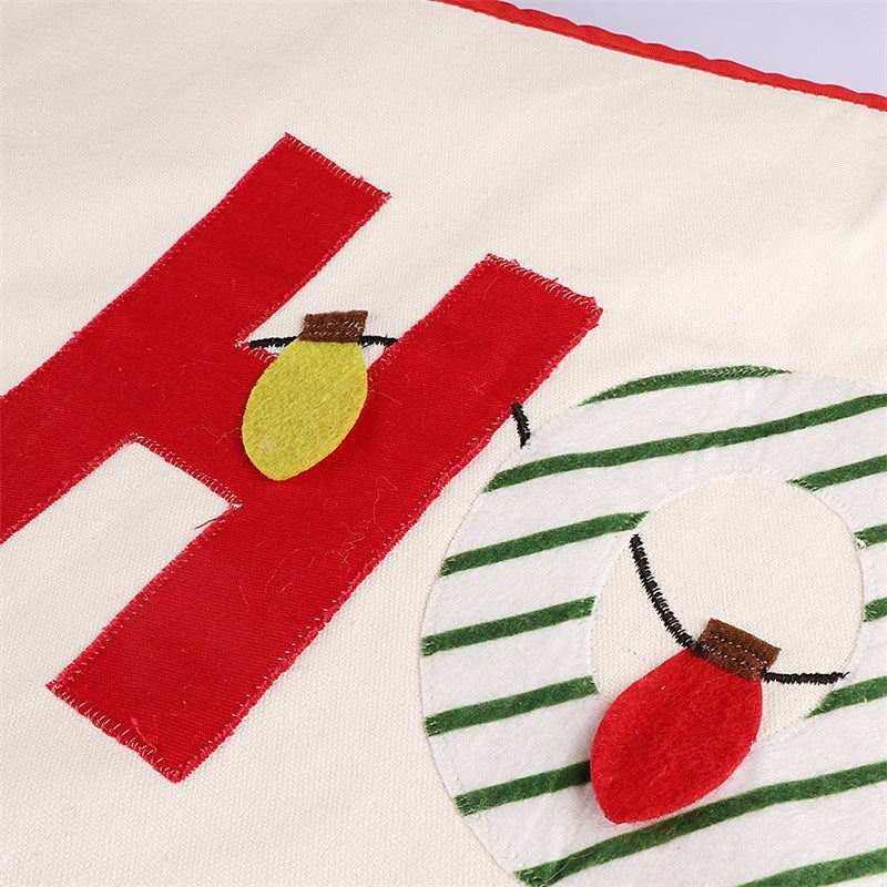 Creative Letters Christmas Tree Skirt Home Decorations 2