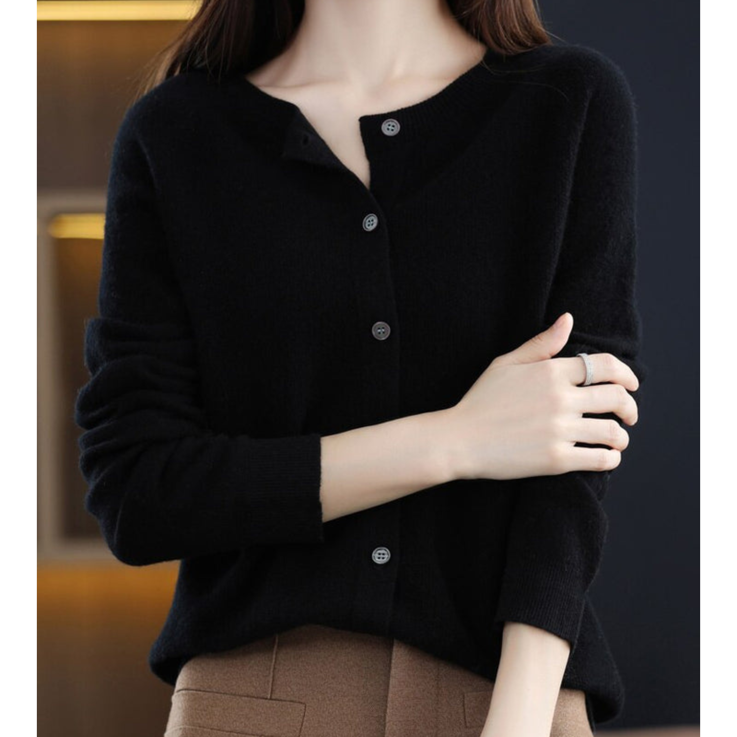 DANIELLE | Women's O-Neck Cardigan 5