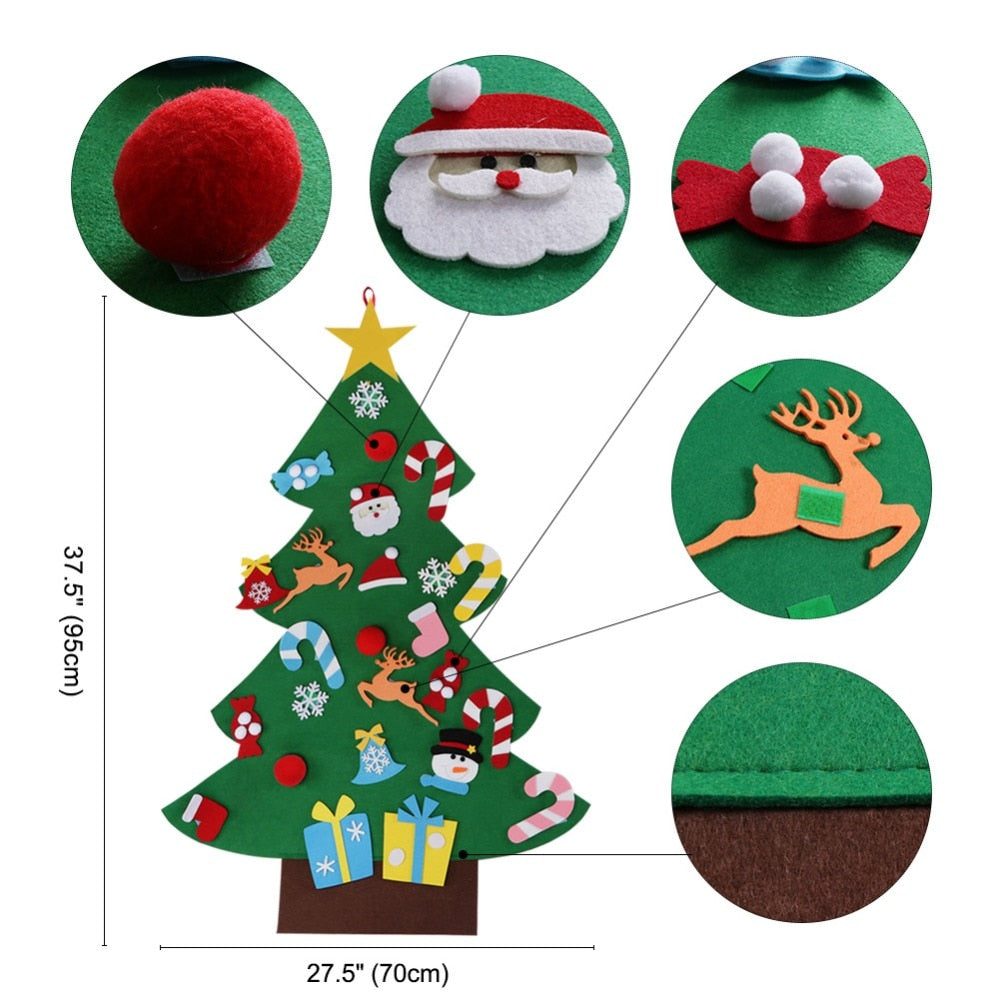 DIY felt wall hanging for Christmas trees 7