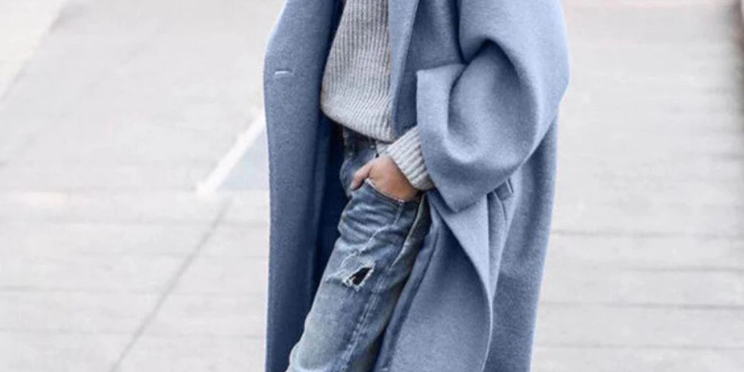 Dazena | Women's Elegant Winter Trench Coat | Long 0