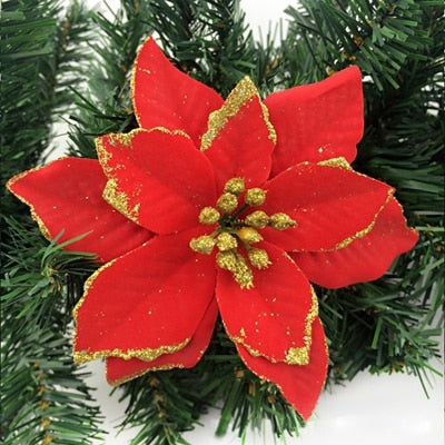 Decorative Christmas tree flowers set 2