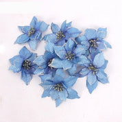 Decorative Christmas tree flowers set 3