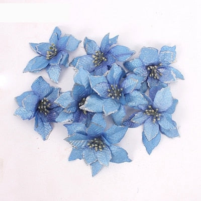 Decorative Christmas tree flowers set 3