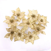 Decorative Christmas tree flowers set 6