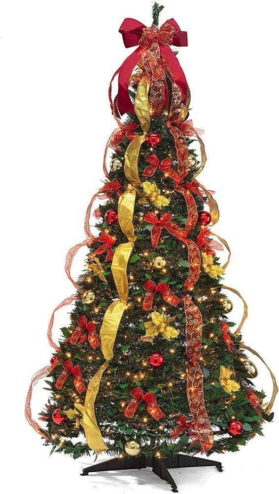 Decorative foldable colorful spiral Christmas tree 0