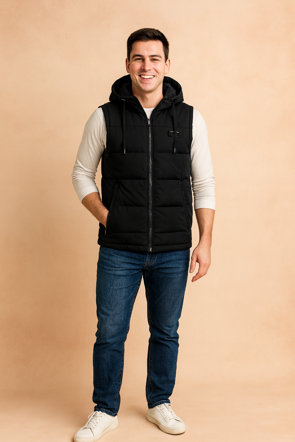 Dominik | Hooded Vest with Modern Design 0