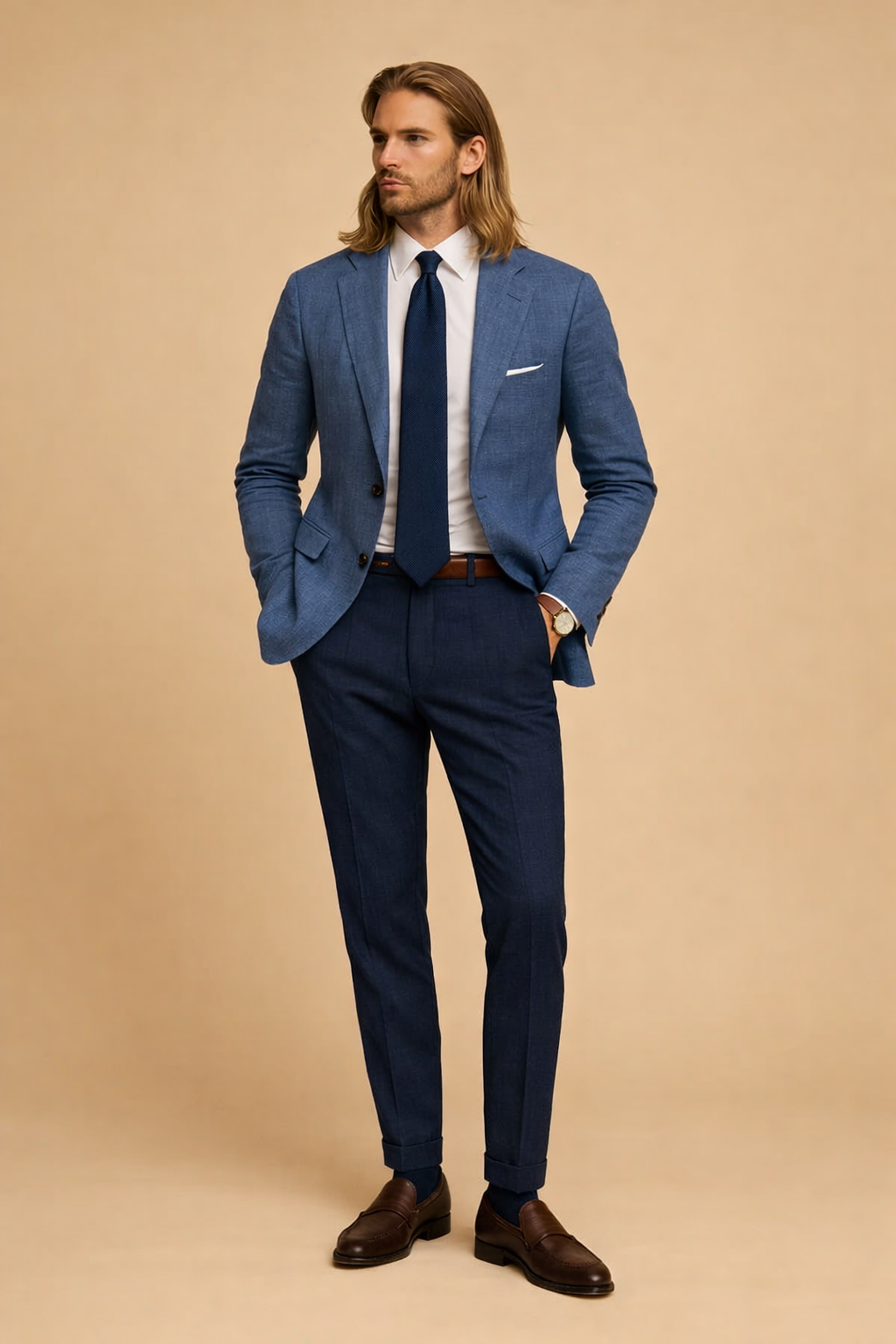 Dominik | Men's Elegant Slim Fit Button-Up Jacket 0
