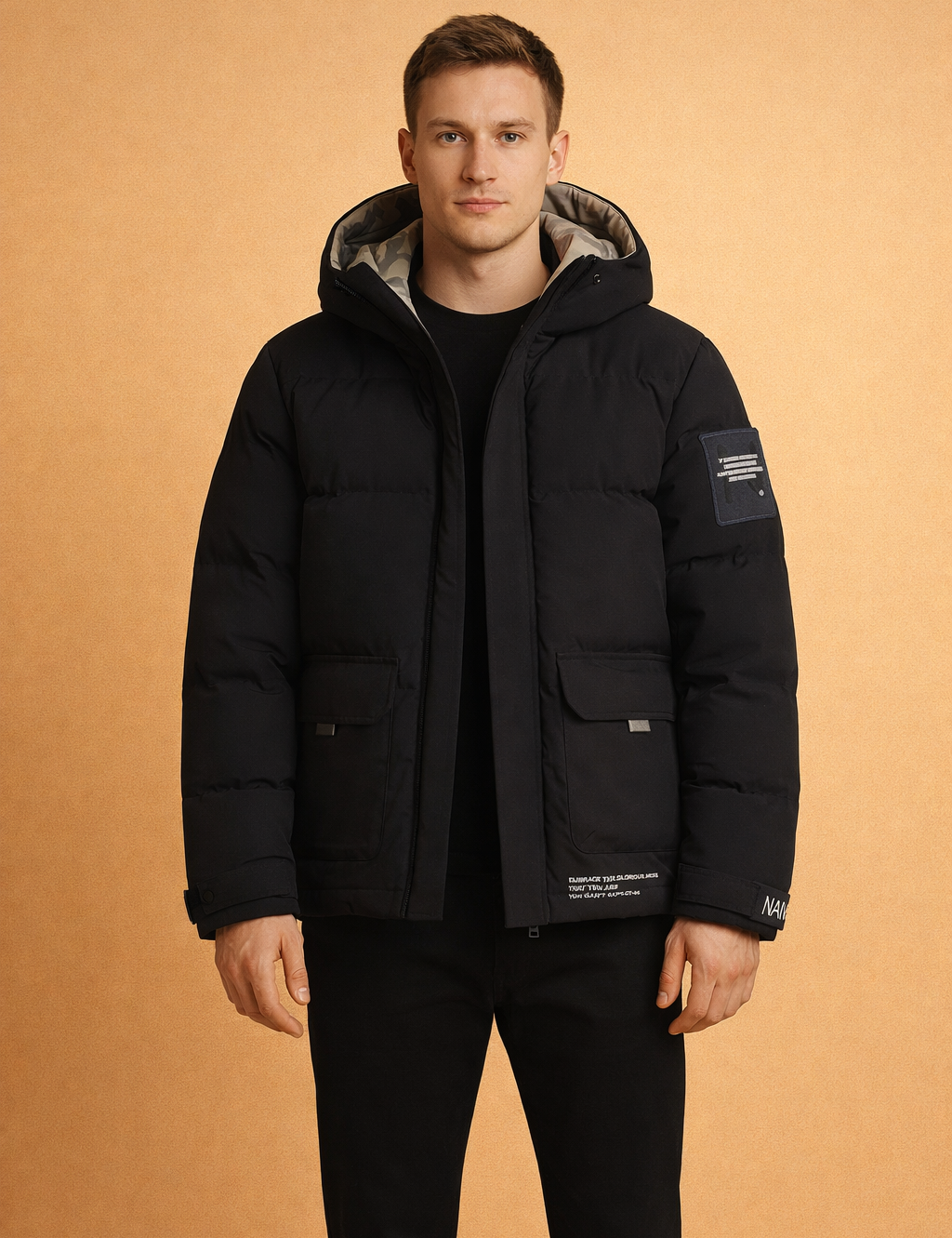 Dorian | Men's modern hooded winter jacket with urban style 0