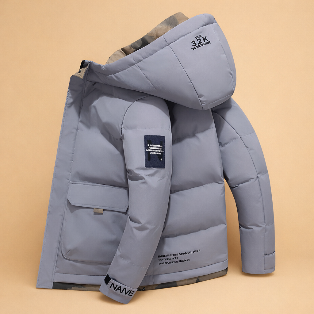 Dorian | Men's modern hooded winter jacket with urban style 3