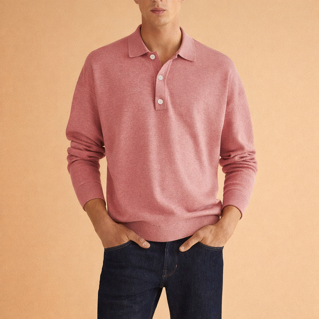 Draco | Men's Long Sleeve Polo Shirt 4