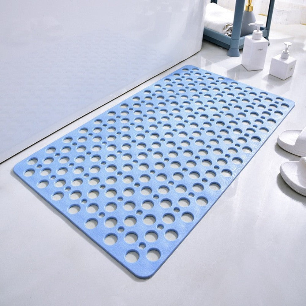 Duschmatte mit Saugnäpfen | Antibakterielles PVC| Sicherer Halt, mit Wasserablauf | SafeBath 1