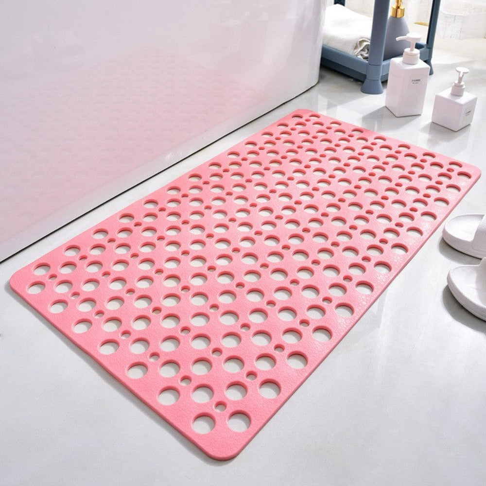 Duschmatte mit Saugnäpfen | Antibakterielles PVC| Sicherer Halt, mit Wasserablauf | SafeBath 3
