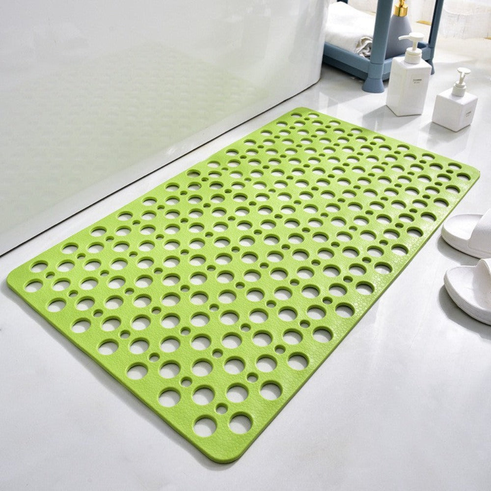 Duschmatte mit Saugnäpfen | Antibakterielles PVC| Sicherer Halt, mit Wasserablauf | SafeBath 4