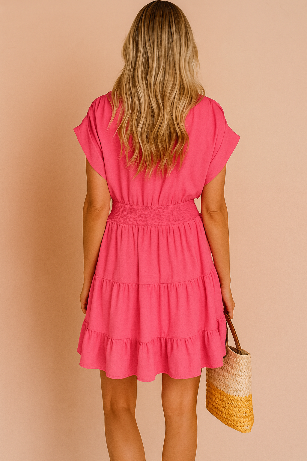 Dyta | Dress with Ruched Sleeves and Ruffles 1