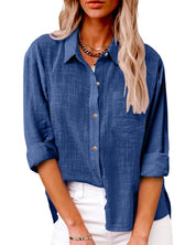 ELLIE | Functional long-sleeved blouse 0