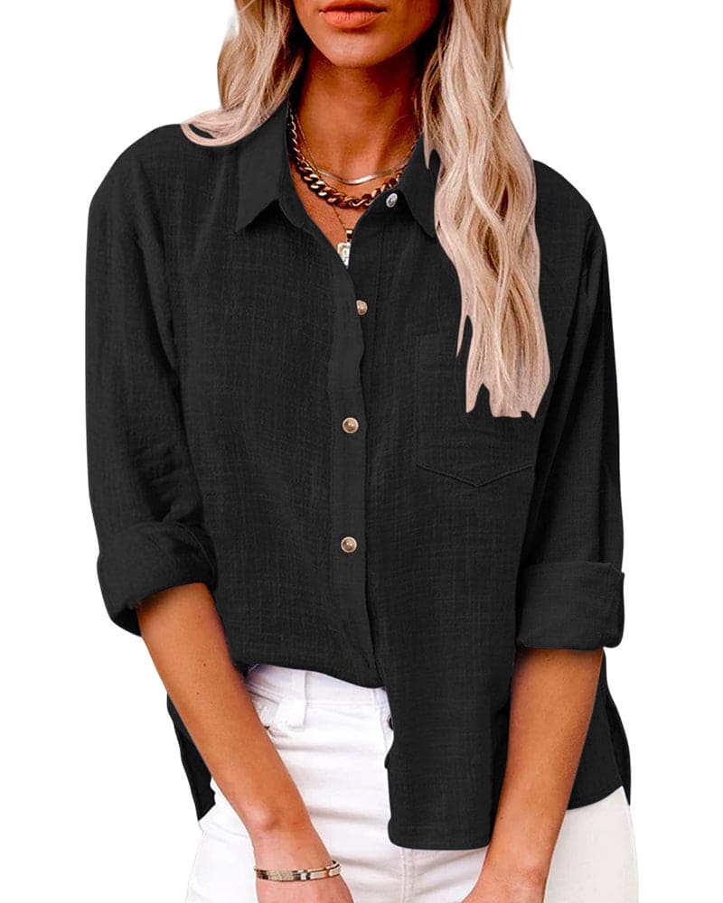 ELLIE | Functional long-sleeved blouse 3