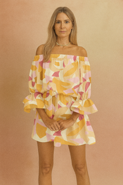 ELSIE | Sexy Off-the-Shoulder Print Dress 5