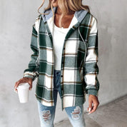 EMILY | Checkered Casual Transitional Jacket Autumn Jacket for Women 0