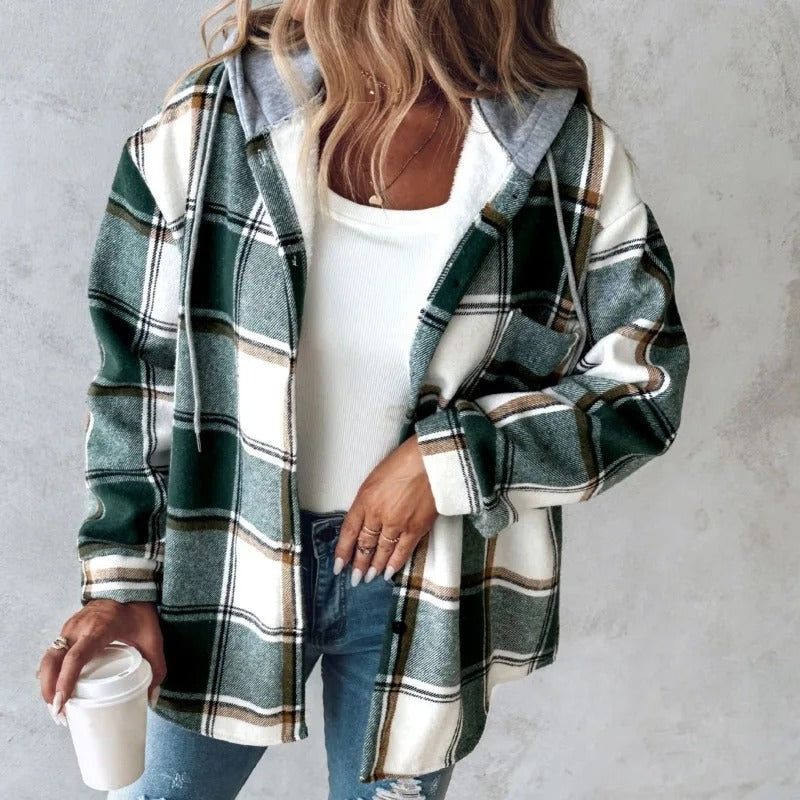 EMILY | Checkered Casual Transitional Jacket Autumn Jacket for Women 1