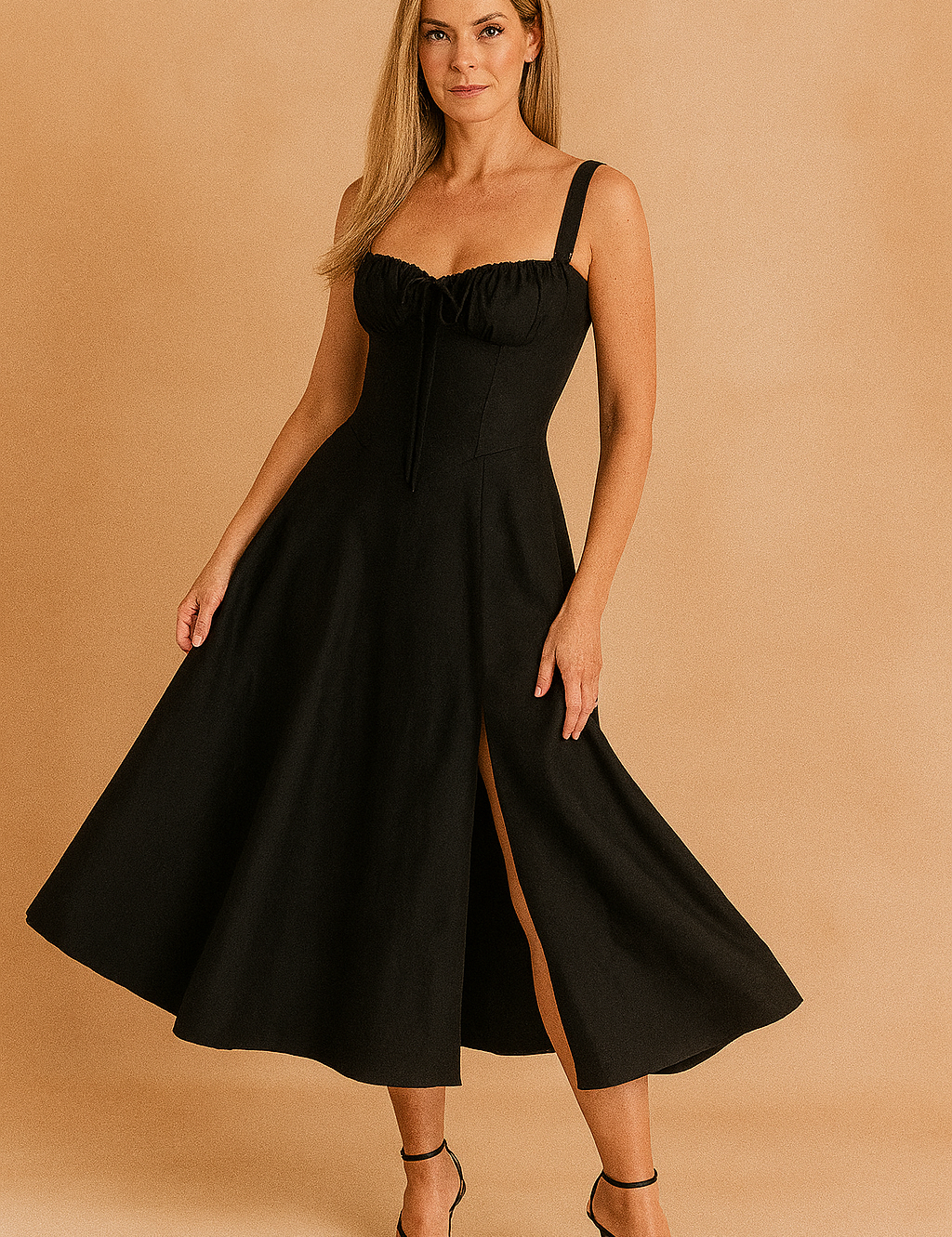Eilish | Corset Neck Midi Dress 7