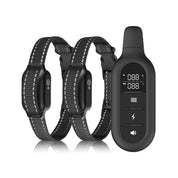 Electric dog training collar with remote control, waterproof, 16 adjustable shock levels, 1000 m range, beep and vibration modes 0