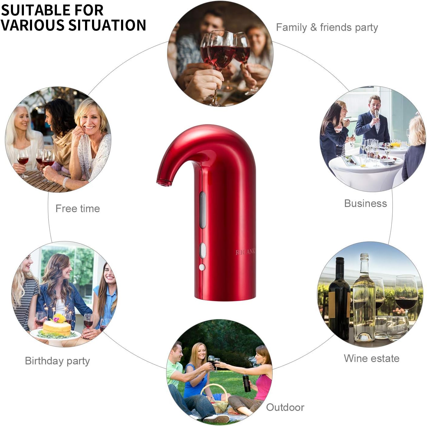 Electric wine aerator dispenser 3