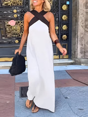 Elegant Crossed Maxi Dress for Women - Breezy and Comfortable Summer Style 1